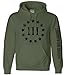 Olive Drab Three Percenter Hooded Sweatshirt - XL