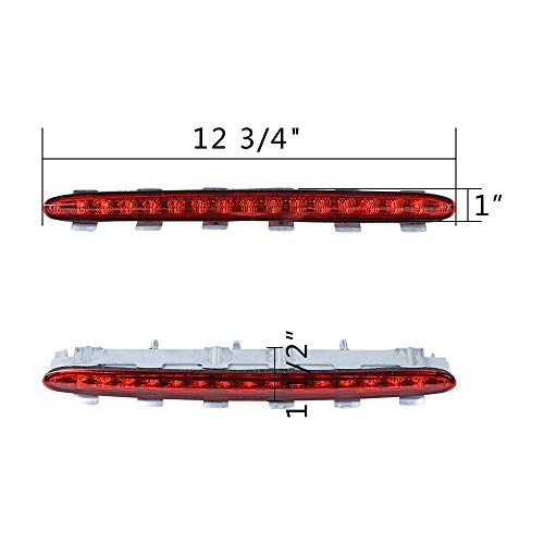 image for Anzio Red Third Brake Tail Rear Stop LED Light Replacement for 03-09 M
