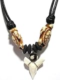 Real Shark Tooth Necklace- Cream Turtle Necklace - Handmade Necklace - Surfer Necklace - Unisex