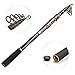 PLUSINNO Telescopic Fishing Rod Retractable Fishing Pole Rods Saltwater Travel Spinning Fishing Rods Poles (2.7M 8.86Ft (#1))