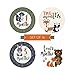 16 Monthly Baby Milestone Stickers - Woodland Baby Monthly Milestone Stickers, Milestone Baby Monthly Stickers, Baby Month Stickers for Baby Photo Props Newborn, Monthly Baby Stickers for Pictures