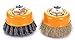HOYIN Wire Cup Brush-2 Piece Grinder Brush Kit- Twist Knotted