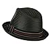 Men's Paper Woven Straw Fedora - Black