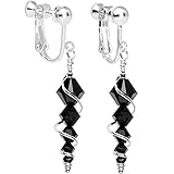Body Candy Handcrafted Icicle Clip On Earrings Created with Swarovski Crystals