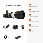 41r6 9wd%2BiL. SS150 Lunt-Solar-Systems-Day-and-Night-Modular-Professional-Telescope-All-in-one-60mm-Aperture-Refractor-Astronomy-Kit-for-Observing-The-Sun-Space-LS60MT-Starter-Package