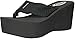 Soda Womens Oxley-S Flip Flop Sandals,Color:Black, Size:8