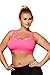 Plus Size Athletic Seamless Strappy Detail Sports Bra Top