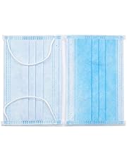 Face Mask Disposable 100 PCS 3 Ply Filtration Face Protection Mouth Cover Breathable Safety Masks for Women Men