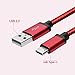 USB Type C Cable, Benicabe (4-Pack 1,3,3,6FT) Nylon Braided Fast Charging Cord for Samsung Galaxy S9 Plus S8 S8 Plus Note 8, Pixel 2, Moto Z , LG V20 and More (Molten Lava)
