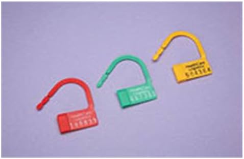 WP000-PT 7635-10 7635-10 Seal Security Plastic Red Numbered 1x1-1/2" 100/Pk Health Care Logistics