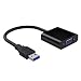 VicTsing USB 3.0 to VGA Adapter Converter, Multi-Monitor Adapter Male to Female Connector, Support Max Resolution 1080p 60Hz, for USB-Enabled PC Laptop Windows 10/8.1/8/7/XP (a-Black)