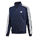 adidas Men's Essentials 3-Stripe Tricot Track Jacket, Collegiate Navy/White, Large