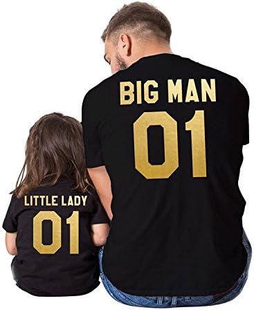 Big Man Little Lady Father Daughter Matching Shirts