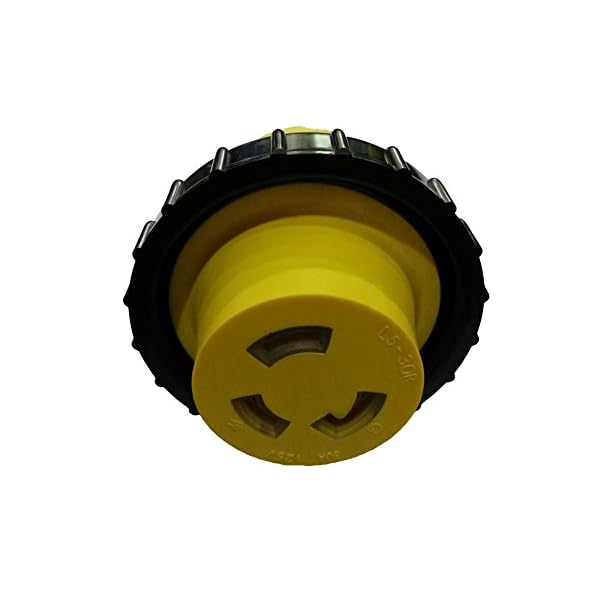 Parkworld-691692-Shore-Power-Adapter-RV-30A-TT-30P-male-to-Marine-30A-L5-30R-female-with-locking-ring