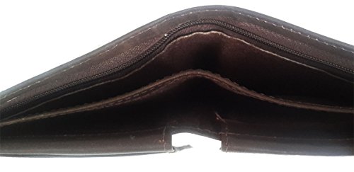 Elegant Men's Genuine Leather Brown Bifold wallet