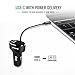 Nekteck USB-IF Certified USB Type C Car Charger Power delivery PD 45W Built-in 3ft USB-C Cable Compatible with MacBook 12 Inch/Pro 2016, Google Pixel 3/2 /Pixel XL Galaxy S9/ S9+/ Note 8/ S8/ S8+