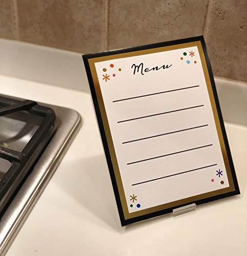 Place Card Holder Set - 24 Pack/Set Includes Adhesive Dots for Stability. Acrylic Placement Holders for Wedding Receptions, Banquet Tables, Buffet Tables, and Table Numbers - Thumbnail 6