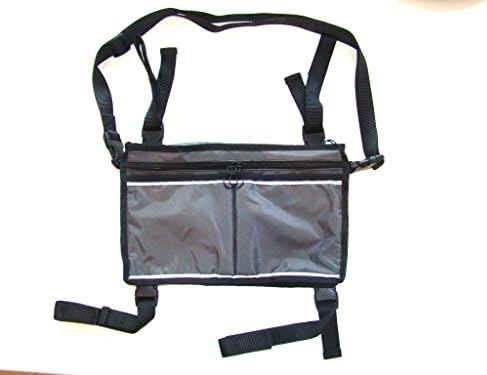 Model Meos-100602-gray Five Pocket Universal Wheelchair &amp; Rollator Carry Bag with Free Adjustable Shoulder Strap