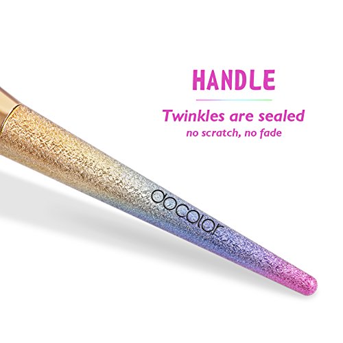 image for Large Makeup Brush Fan Powder - Docolor Premium Synthetic highlighter 