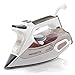 Rowenta DW9081 Steamium 1800-Watt Professional Steam Iron with LCD screen Stainless Steel Soleplate with Auto-Off, 400-Hole, Brown