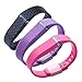 Generic Replacement Wrist Band for Fitbit Flex with Secure Fasteners Sleeve and Metal Clasps Small Pack of 3