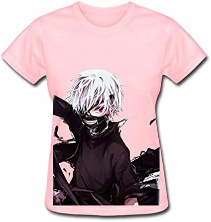 XNDHWD Fashion Print Tshirt Cotton Women Tee Pink