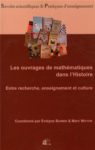 Les  ouvrages de mathématiques dans l'histoire