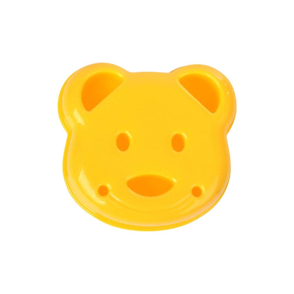 KKPLZZ Bear Shape Sandwich Mold, DIY Bread Sandwich Bear Cutter Mould Embossed Device Smiley Toast Shapers Maker for Boys and Girls