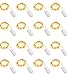 Fairy String Lights 6.5ft 20 LED Silver Copper Wire String Lights Battery Powered Starry Firefly Fairy Moon Light for DIY Dinner Party Bedroom Holiday Home Indoor Decoration (16 Pack Warm White)