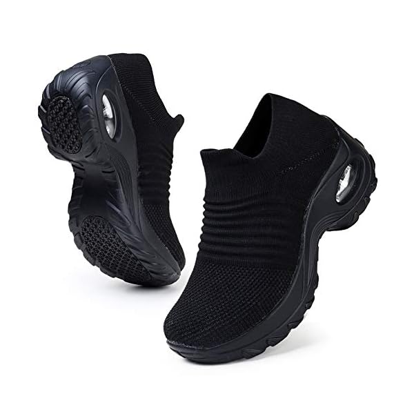 platform slip on tennis shoes