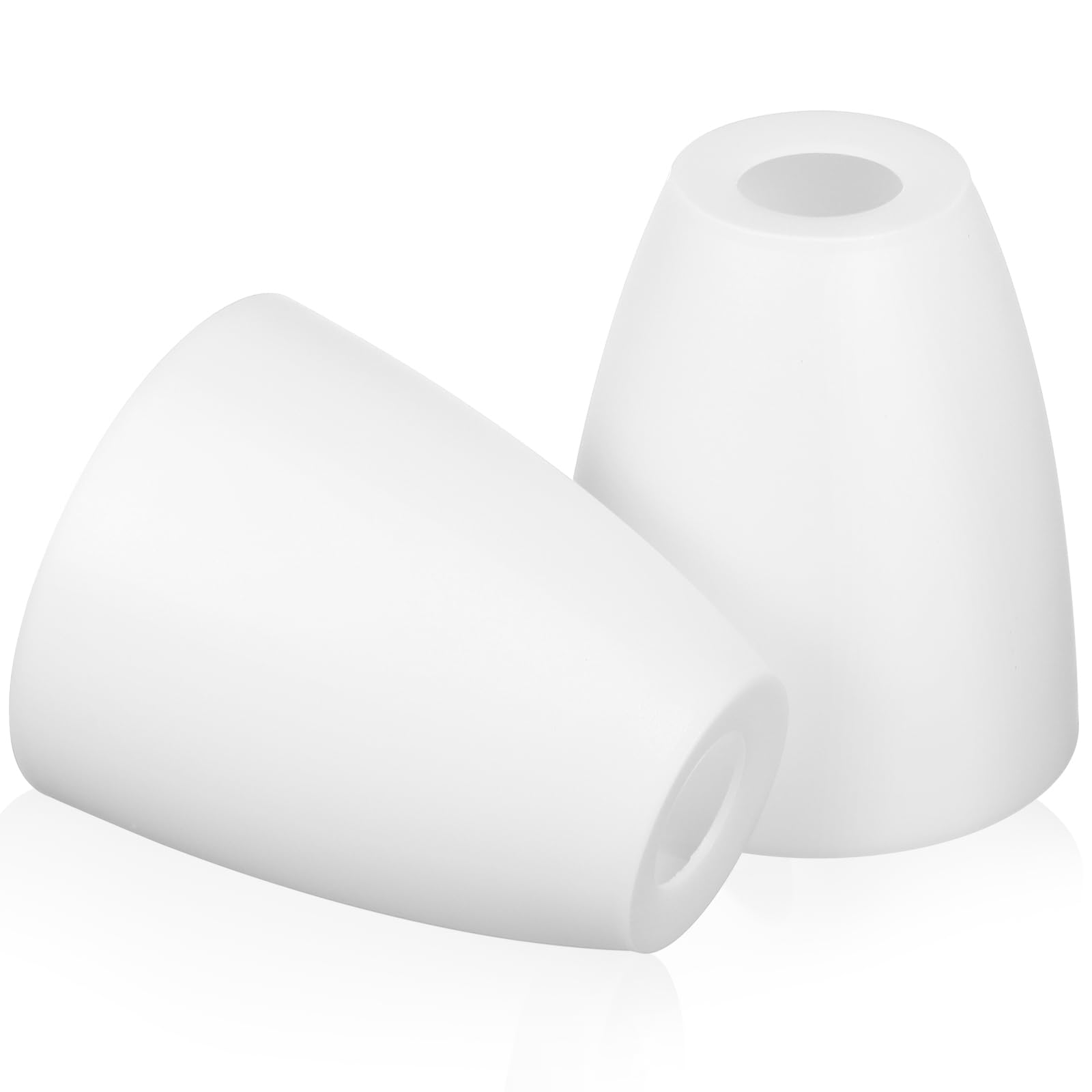 Uonlytech 2Pcs Chandelier Shades White Horseshoes Lamp Shade Ceiling Small Light Shade for Chandelier Pendant Wall Sconces Light, 10x10x11cm