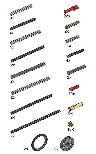 Lego technic axle rods assortment pack