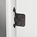 AmazonBasics AB-4005 Hinges, 1/2 inch overlay, Oil Rubbed Bronze