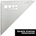 Ludwig Precision 45-90-Degree Aluminum Drafting Triangle, 10-INCH