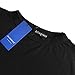 Allegrace Women Plus Size Summer Side Slit Casual Cotton T Shirt Dress Black 1X