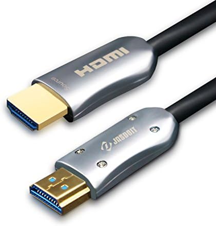 HOOZER HDMI Fiber Optic Long Cables Light High Speed support 18.2 Gbps 4K at 60Hz HDMI 2.0 subsampling 4:4:4 / 4:2:2 / 4:2:0 (100FT)