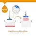 Hapinnex Easy Spin 360° Press Mop Bucket Set - Push & Pull Rotation - Liquid Drain Hole - Easy Wring with Reusable Mop Heads - Non Pedal