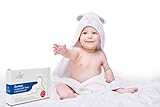 Cuddle Me Bamboo Hooded Bath Towel & Washcloth Ultra-Soft & Thick - 500GSM For Babies, Toddlers, Preschoolers Ultra-Absorbent Proven! Antibacterial & Hypoallergenic Large & Long-lasting