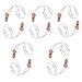 Flormoon Novelty Whistle Necklace Toys for Wedding Birthday Hen Party 10 Pack