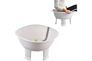 CHISLIM Sitz Bath tub,Sitz Bath for Hemorrhoids,Sits Bath Kit for Women Men,Wider Seating Area, Deeper Bowl (White)