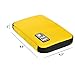 BAGSMART Travel Cable Organizer Portable Electronics Accessories Cases for Hard Drives, Charging Cords, USB Charger, Yellow