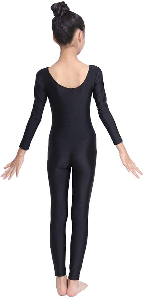 OVIGILY Girls Kids Long Sleeve Dance Unitard Bodysuits: Clothing