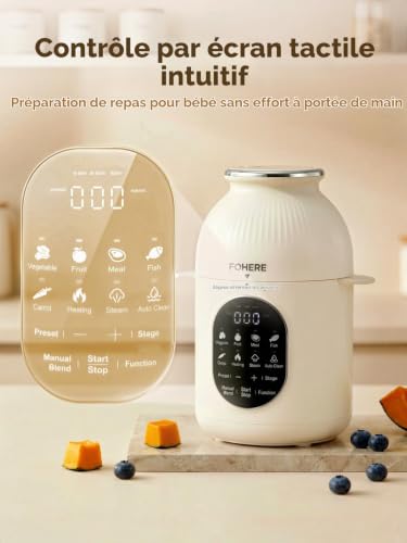 Nutri Ease All Steps Multifunctional Baby Food Processor with 3 Programs, One Step Steamer, Self-Cleaning, Auto Cooking & Mixing, Healthy Home Baby Feeding, BPA Free