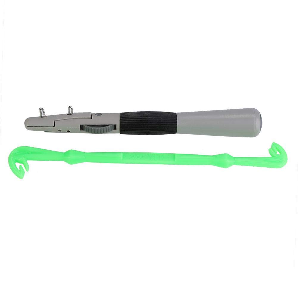 Double Hook Tying Knot Tying Tool and Manual Fishing Hook Tier Line Tying with Sub-line Kit, Fishing Tying Fast Quick Knot Fishing Line Tool