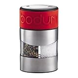 Bodum Twin Dual Salt and Pepper Grinder, Stainless