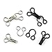 Bignc 192 Set Sewing Hooks and Eyes Closure for Bra，Clothing and Pants, 4 Sizes (Silver and Black)