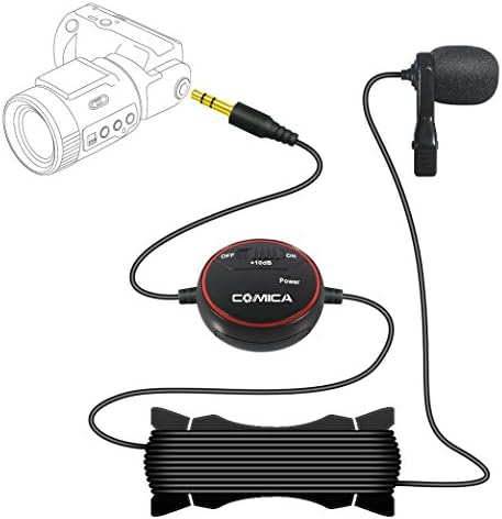 Yunchenghe CVM-V03OR Single-clip omnidirectional video microphone for 10 dB adjustment for cameras/sports cameras and smartphones