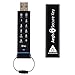 Apricorn Aegis Secure Key FIPS Validated 8 GB USB 2.0 256-bit AES-CBC Encrypted Flash Drive ASK-256-8GB (Black)