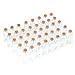40 Pcs, 20ml Mini Glass Jars Bottles with Cork Stoppers, DIY Decoration Small Glass Bottles Favors,Mini Vials Cork,Message Glass Bottle Vial Cork, Wedding Decoration,Party Favors, Wishing Bottles