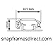 SnapeZo Notice Frame 11x17 Inches, Silver 0.6 Inch Aluminum Profile, Front-Loading Snap Frame, Wall Mounting, Super-Slim Series